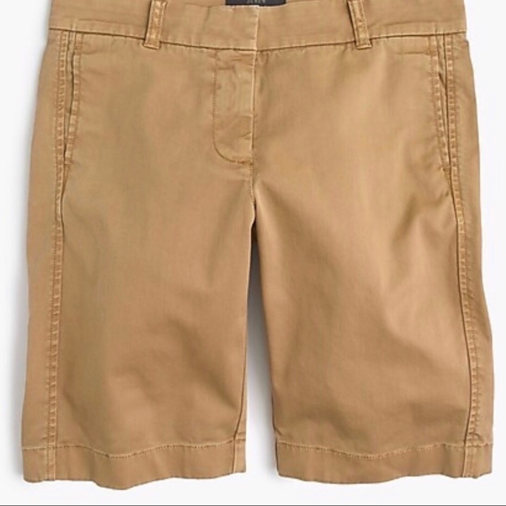 J Crew Bermuda Stretch Chino Shorts 10” Khaki 12 - Picture 4 of 8